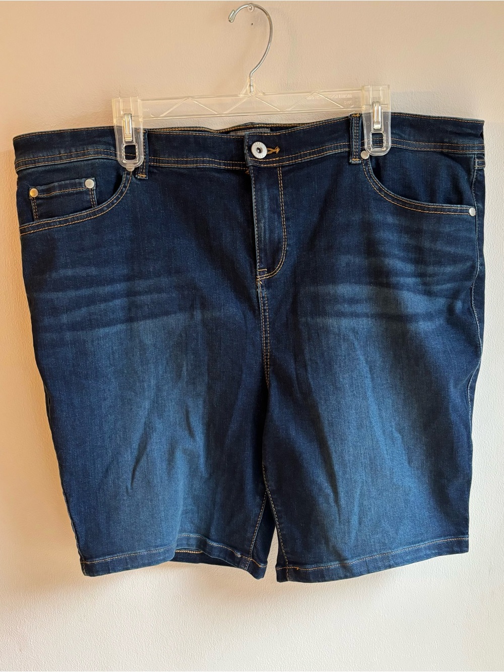 Torrid High Rise Dark Wash Denim Shorts